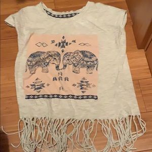 Elephant print kids shirt